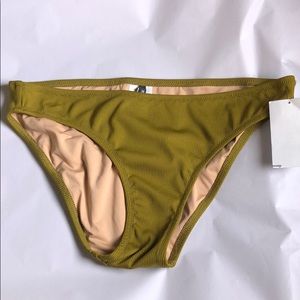 Madewell Second Wave Ribbed - Greenish Gold Bikini